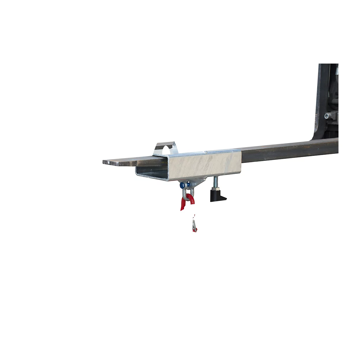 Lasthaken für Gabelstapler und Kran Bauer LH-I 1,5, mit Wirbel, Traglast 1500 kg, verzinkt