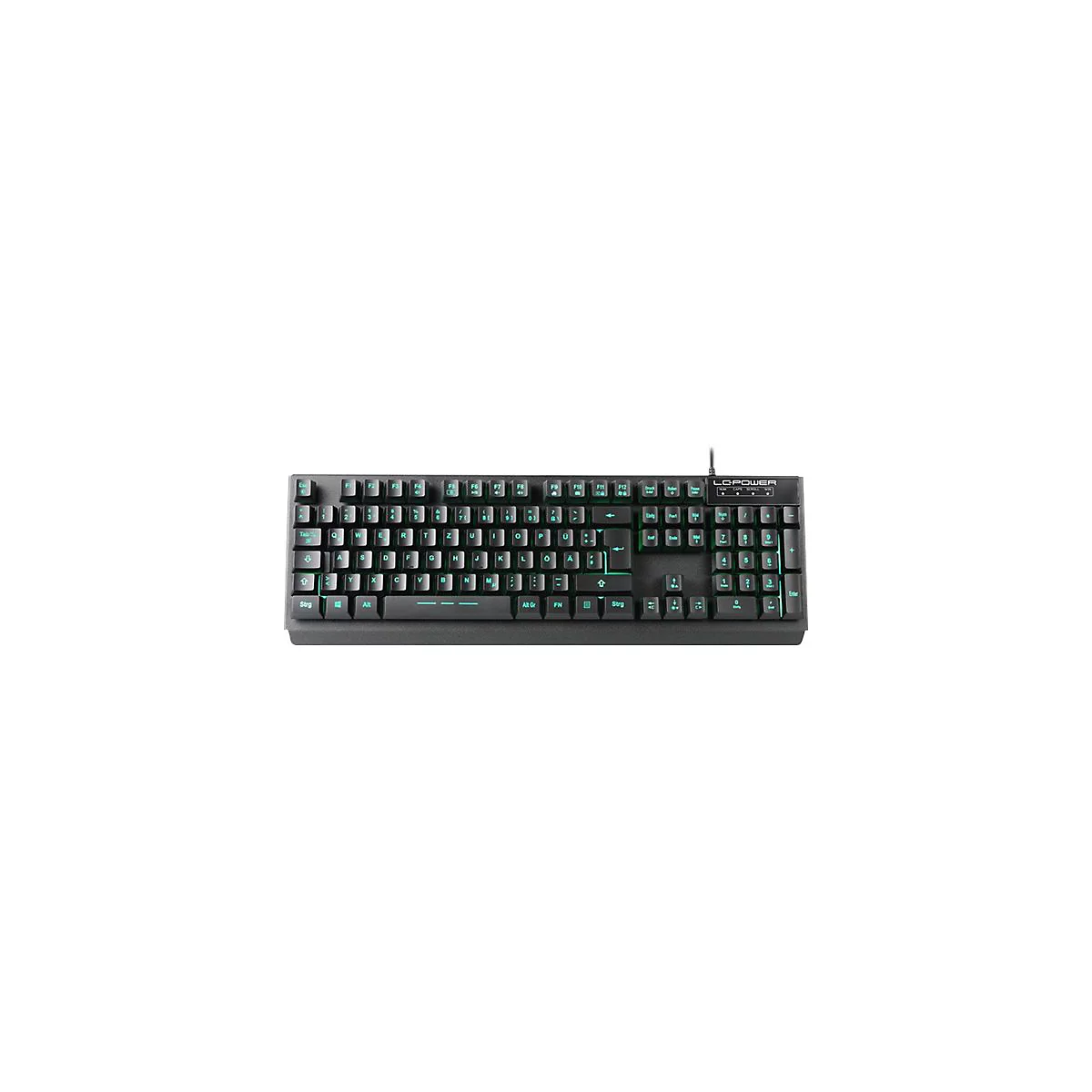 LC Power LC-KEY-4B-LED - Tastatur - hintergrundbeleuchtet - USB - QWERTZ - Deutsch