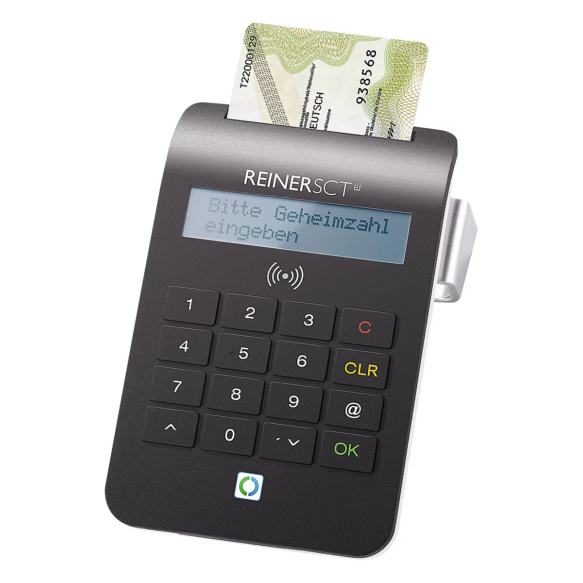 Lecteur de cartes à puce cyberjack RFID confort REINERSCT, saisie PIN, multi-applications