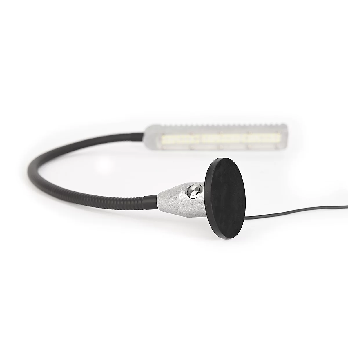LED-Arbeitsleuchte Bauer & Böcker Fluter, 10 W, 950 lm, 5500 K, neigbar, dimmbar, Magnetfuß, IP65, L 850 mm, Aluminium, grau-schwarz