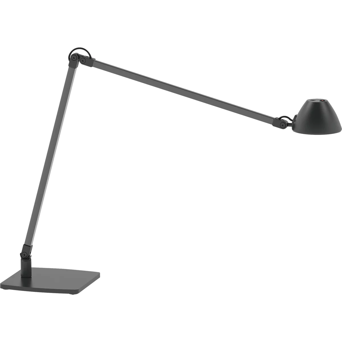 LED-Arbeitsplatzleuchte LUCIO, 4000 K, dreh-, neig- und höhenverstellbar, 4 W, umbragrau RAL 7022