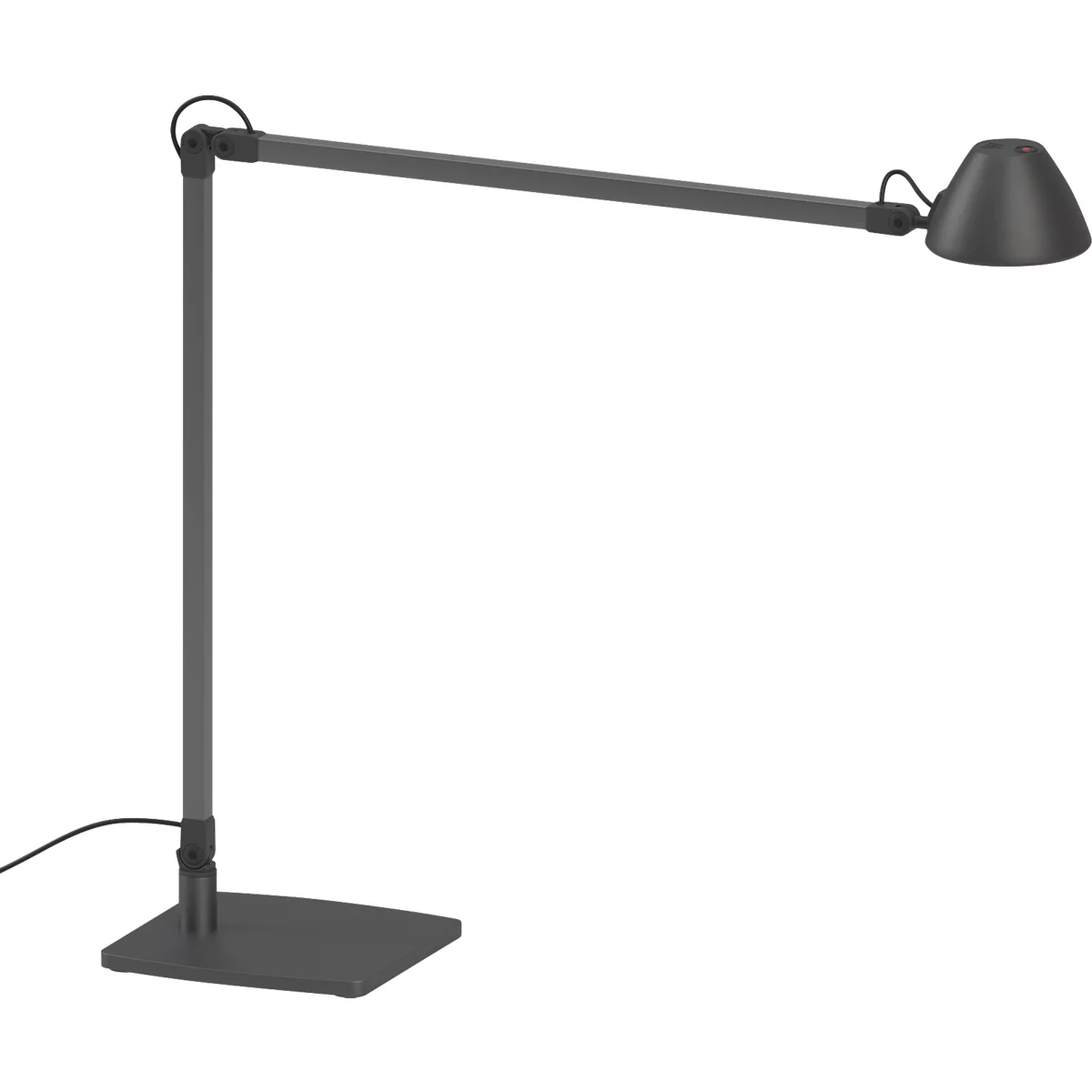 LED-Arbeitsplatzleuchte LUCIO, 4000 K, dreh-, neig- und höhenverstellbar, 4 W, umbragrau RAL 7022