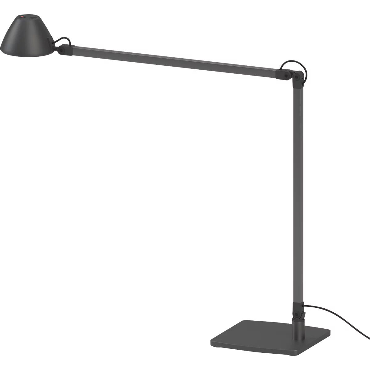 LED-Arbeitsplatzleuchte LUCIO, 4000 K, dreh-, neig- und höhenverstellbar, 4 W, umbragrau RAL 7022