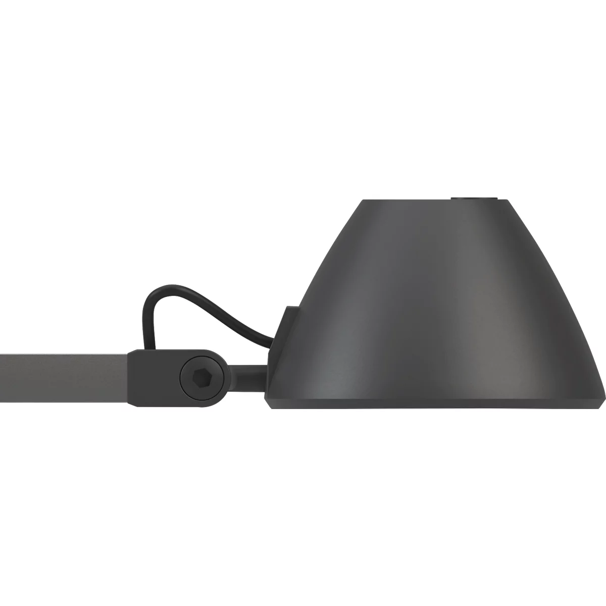 LED-Arbeitsplatzleuchte LUCIO, 4000 K, dreh-, neig- und höhenverstellbar, 4 W, umbragrau RAL 7022