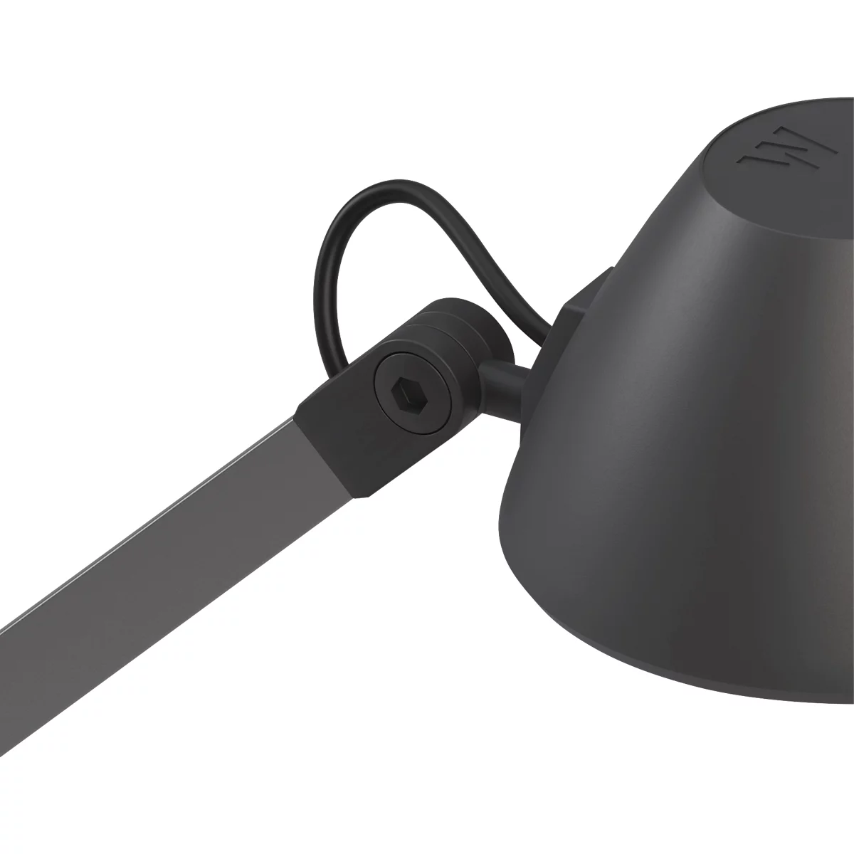 LED-Arbeitsplatzleuchte LUCIO, 4000 K, dreh-, neig- und höhenverstellbar, 4 W, umbragrau RAL 7022