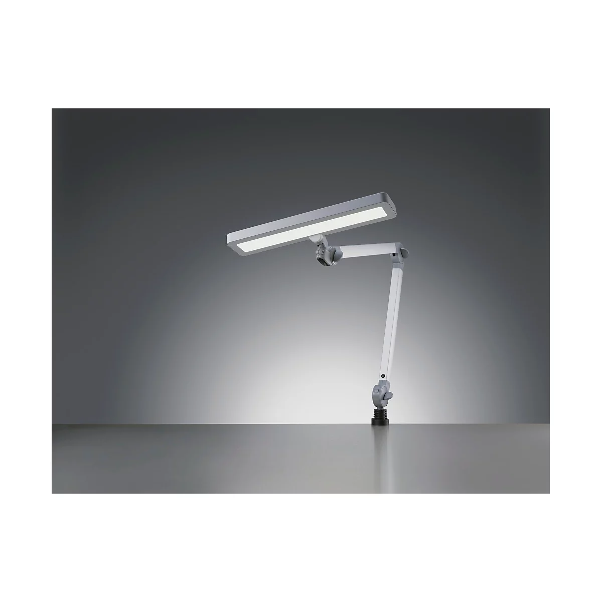 LED-giekverlichting Waldmann ALD, vermogen 16 W, 1250 lm, lichtkleur 5000 K, stofgrijs