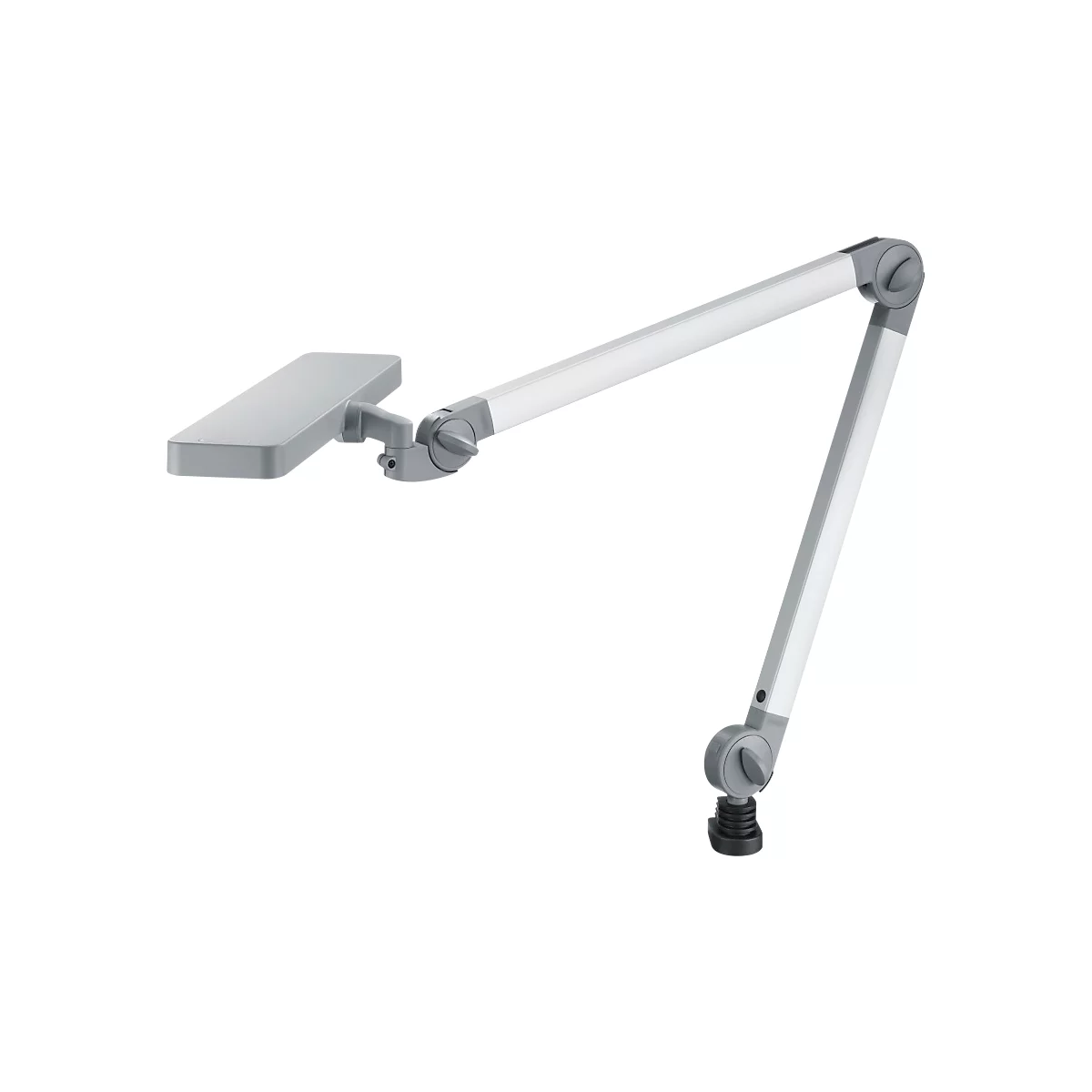 LED-giekverlichting Waldmann ALD, vermogen 16 W, 1250 lm, lichtkleur 5000 K, stofgrijs