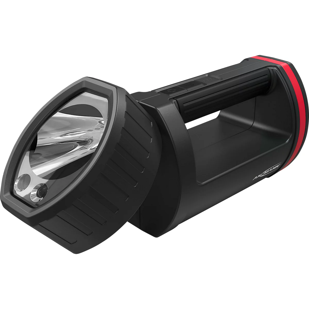LED-Handscheinwerfer Ansmann HS20R Pro, dimmbar, 1700 lm, 500 m Reichweite, bis zu 7 h, Lithium-Ionen-Akku, B 215,5 × T 81,5 × H 105 mm