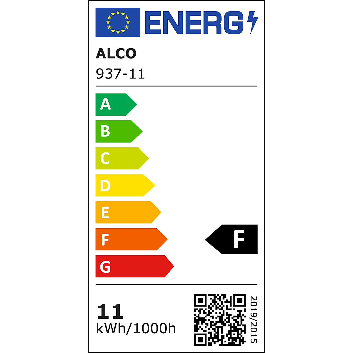 LED-klemarmatuur Alco, vermogen 11,5 W, 700-750 lm, 3000-6000 K, traploos dimbaar, kantelbaar, lichtsensor, aluminium &amp; kunststof, zwart