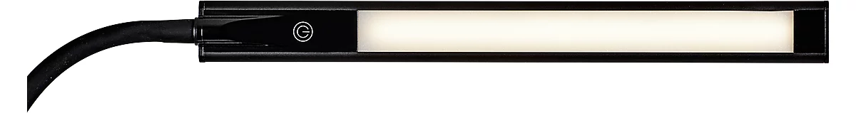 LED-Klemmleuchte MAULpirro, Leistung 7 W, 4-Stufen-Dimmer, 390 lm, schwenkbar, Klemmweite 45 mm, schwarz