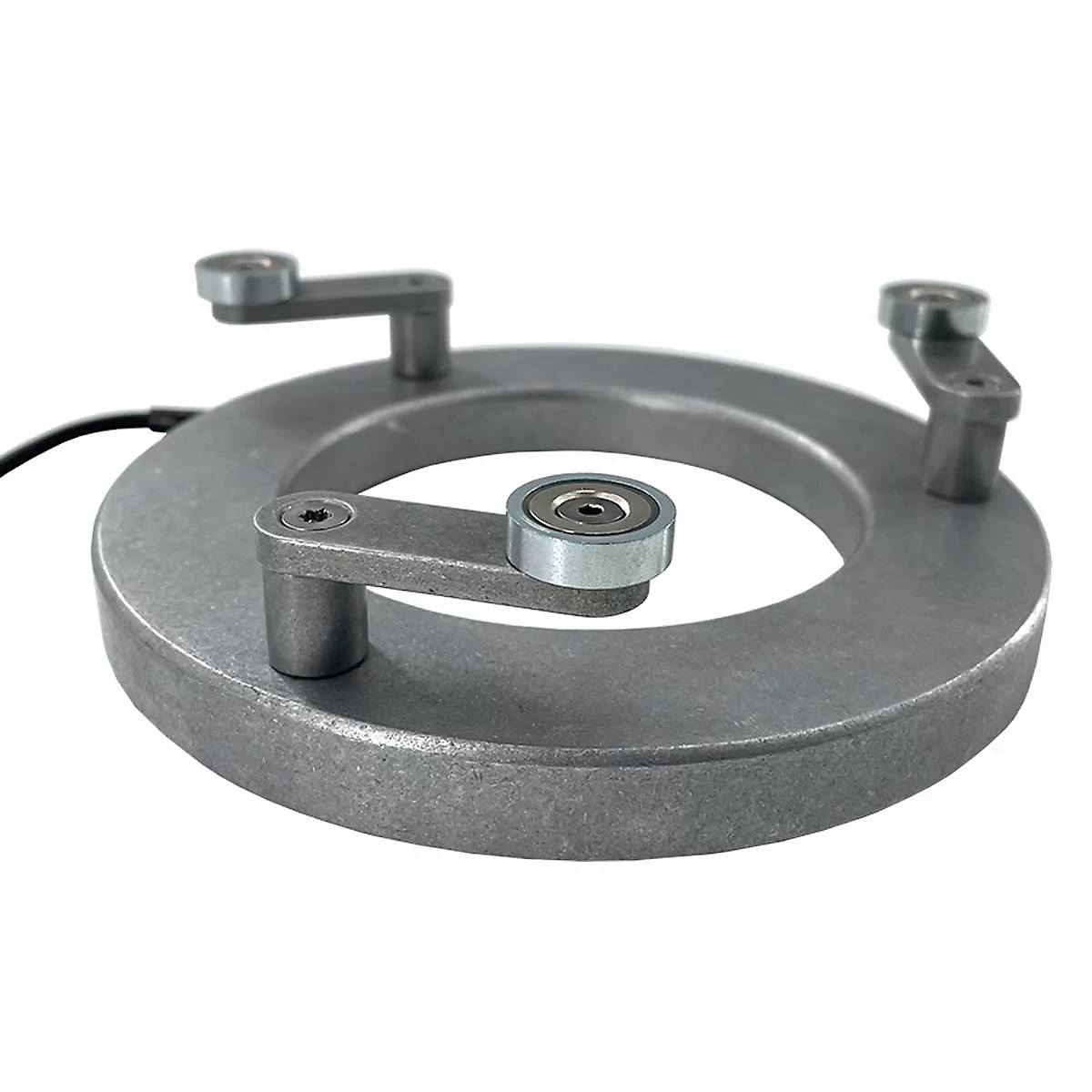 LED-machinelicht Bauer &amp; Böcker cirkellicht M, bedraad, 7,5 W, 460 lm, 5500 K, 360° draaibare gewrichten, 3 magneetvoeten, IP67, aluminium, grijs