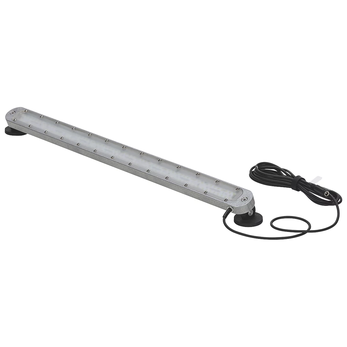 LED Maschinenleuchte Bauer & Böcker Lichtleiste L, 24 W, 2400 lm, 5500 K, um 45° drehbare Gelenke, 5500 K, Magnetfuss, IP67, Aluminium, grau