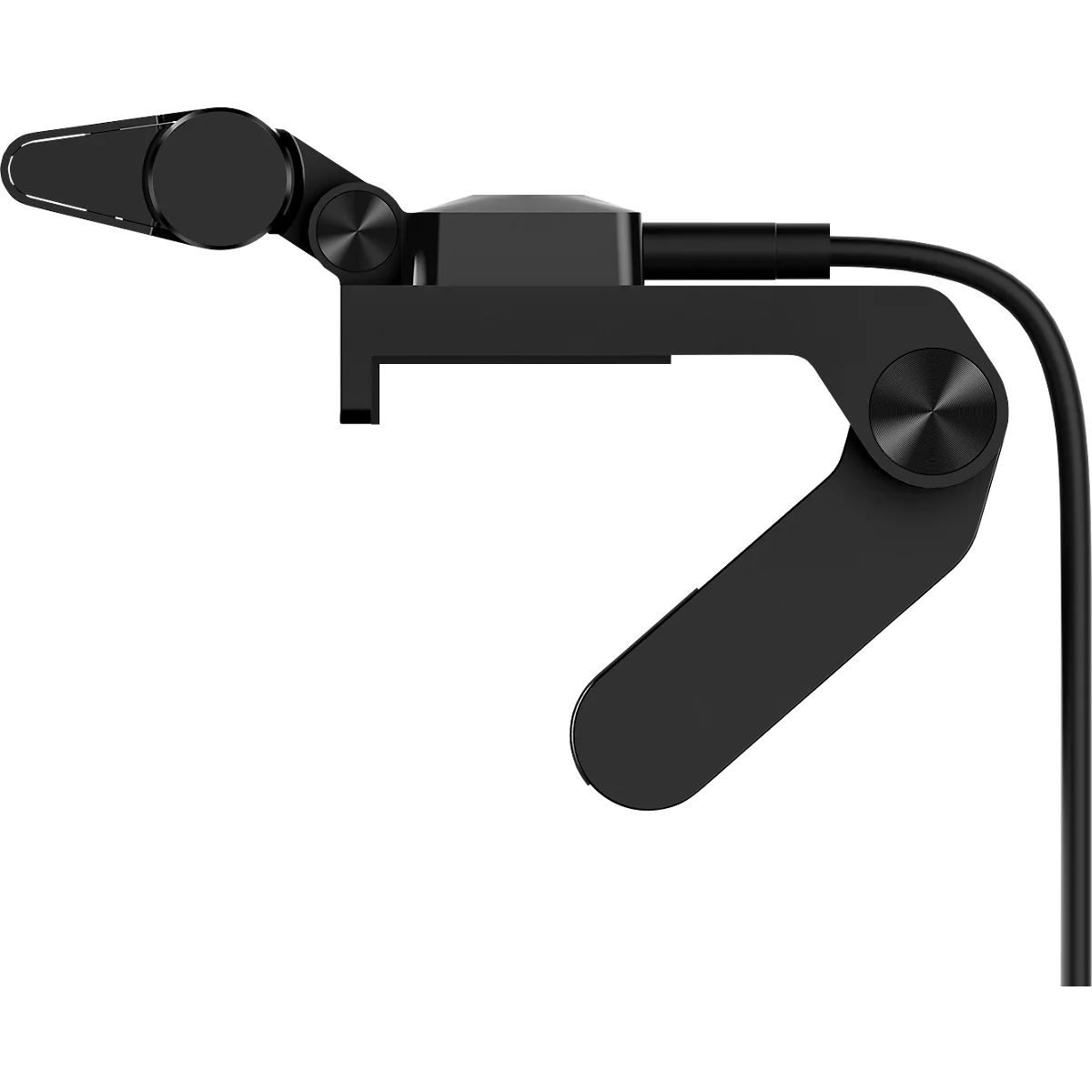 LED Notebookleuchte UNILUX VISIOLIGHT, für Monitore mit Stärke 5- 30 mm, 5 W, 500 lm, 3000-5000 K, dimmbar, um 120° schwenkbar, USB, Klemmfuß, schwarz