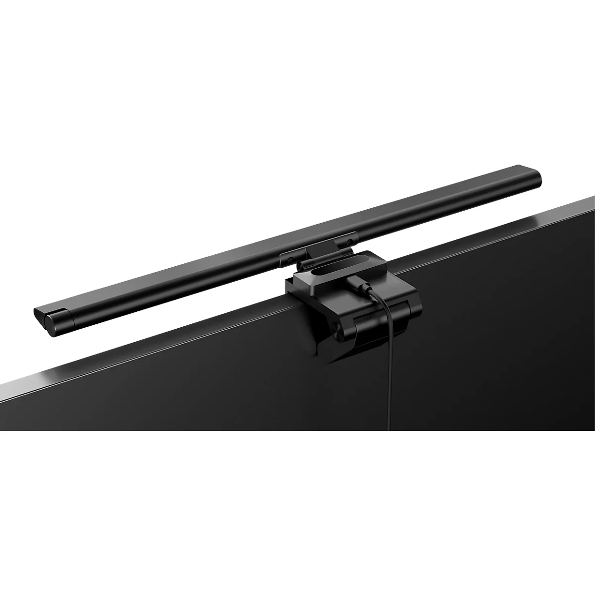 LED Notebookleuchte UNILUX VISIOLIGHT, für Monitore mit Stärke 5- 30 mm, 5 W, 500 lm, 3000-5000 K, dimmbar, um 120° schwenkbar, USB, Klemmfuß, schwarz