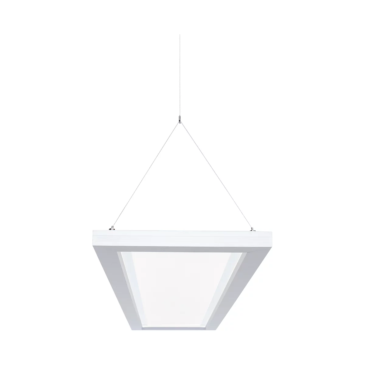 LED pendelarmatuur Dotlux OFFICE, vermogen 54 W, 5670 lm, 3000-5500 K, 3-traps dimbaar, signaalwit RAL 9003