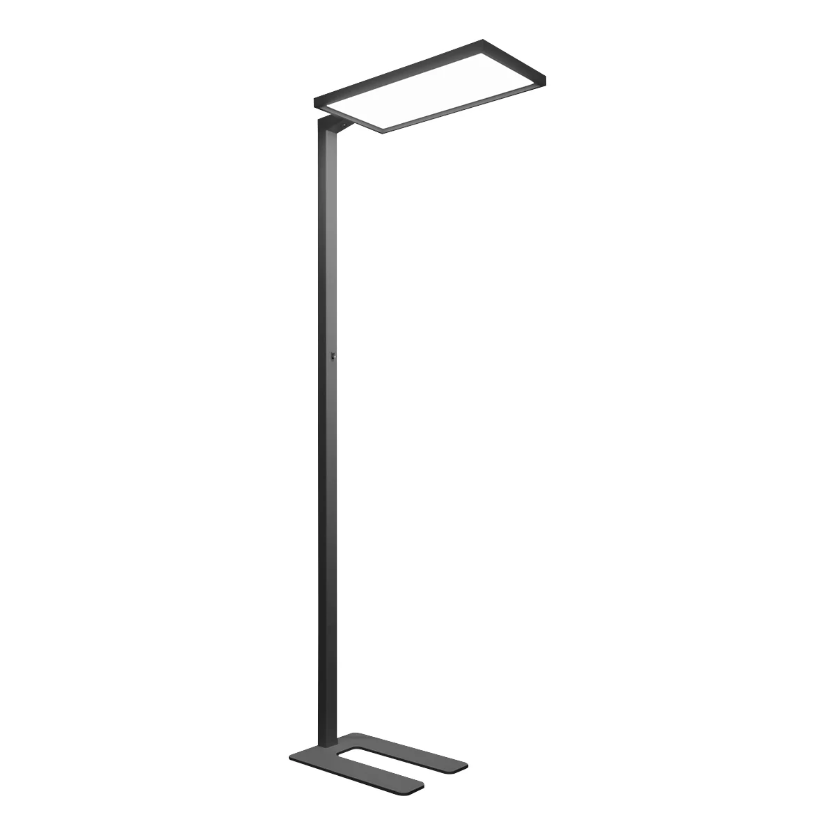 LED-Stehlampe FRISCH-Licht® STL, 80 W, 10000 lm, 4000 K, direktes/indirektes Licht, Touchdimmer & Memoryfunktion, IP20, schwarz
