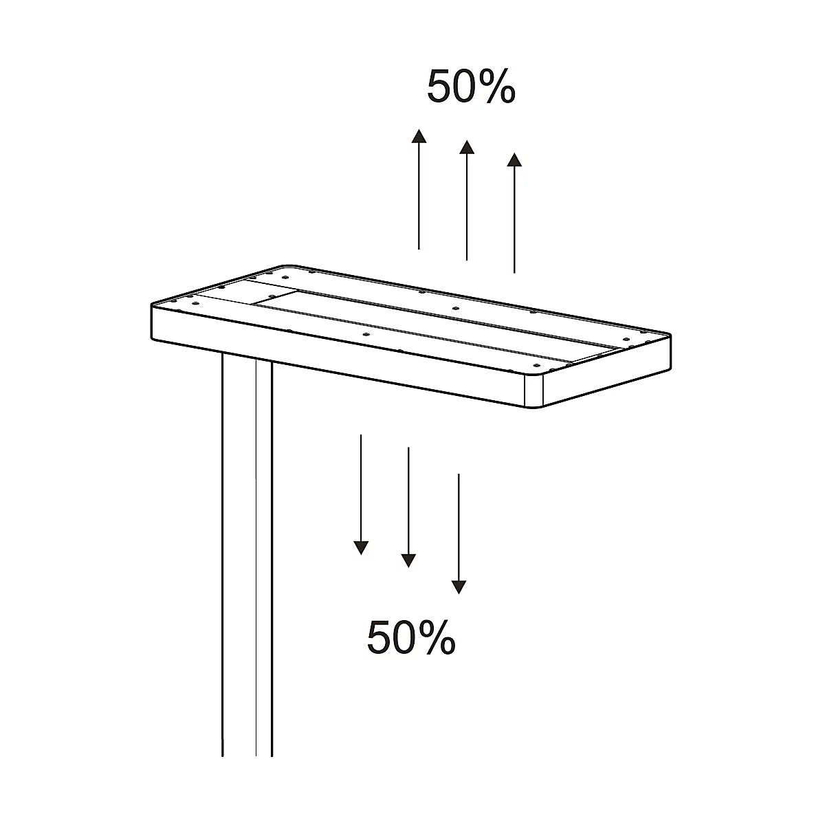 LED-Stehleuchte MAULjuvis, dimmbar, Bewegungs- und Tageslichtsensor, weißaluminium RAL 9006