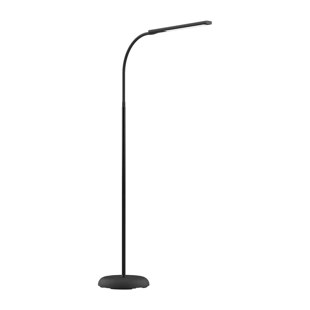 LED-Stehleuchte MAULpirro, Leistung 7 W, 4-Stufen-Dimmer, 390 lm, schwenkbar, schwarz