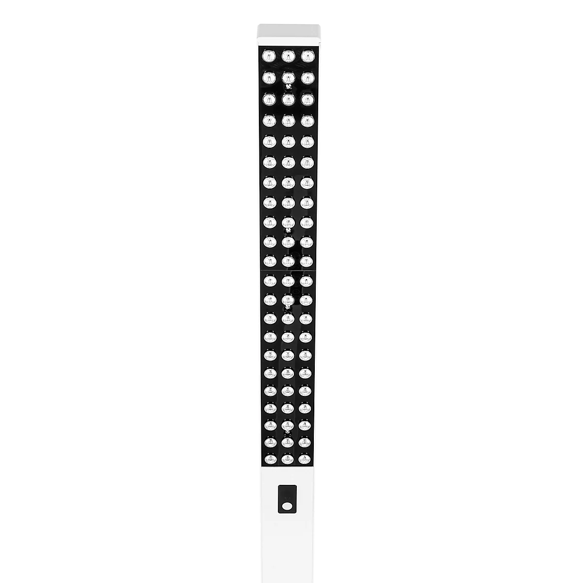LED-Stehleuchte MGL LICHT OSL6000, 60W, 6520 lm, 4000K, dimmbar, Multifunktionstouchpanel, Bewegungs- & Tageslichtsensor, Direkt-/Indirektlicht, höhenverstellbare Drehfüße, weiß