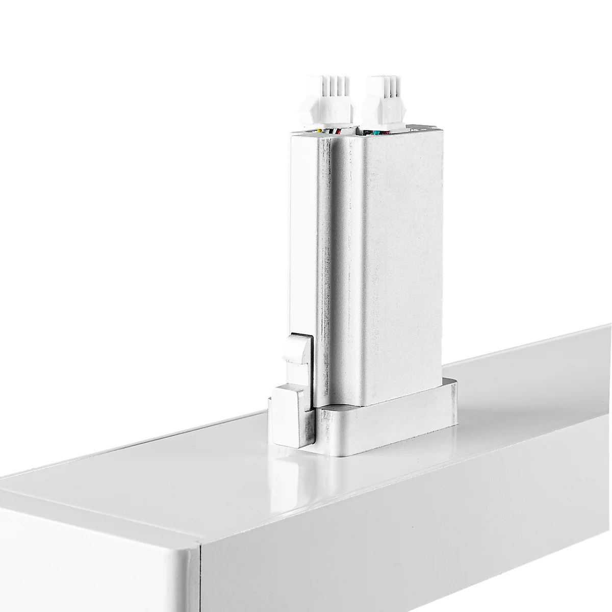 LED-Stehleuchte MGL LICHT OSL6000, 60W, 6520 lm, 4000K, dimmbar, Multifunktionstouchpanel, Bewegungs- & Tageslichtsensor, Direkt-/Indirektlicht, höhenverstellbare Drehfüße, weiß