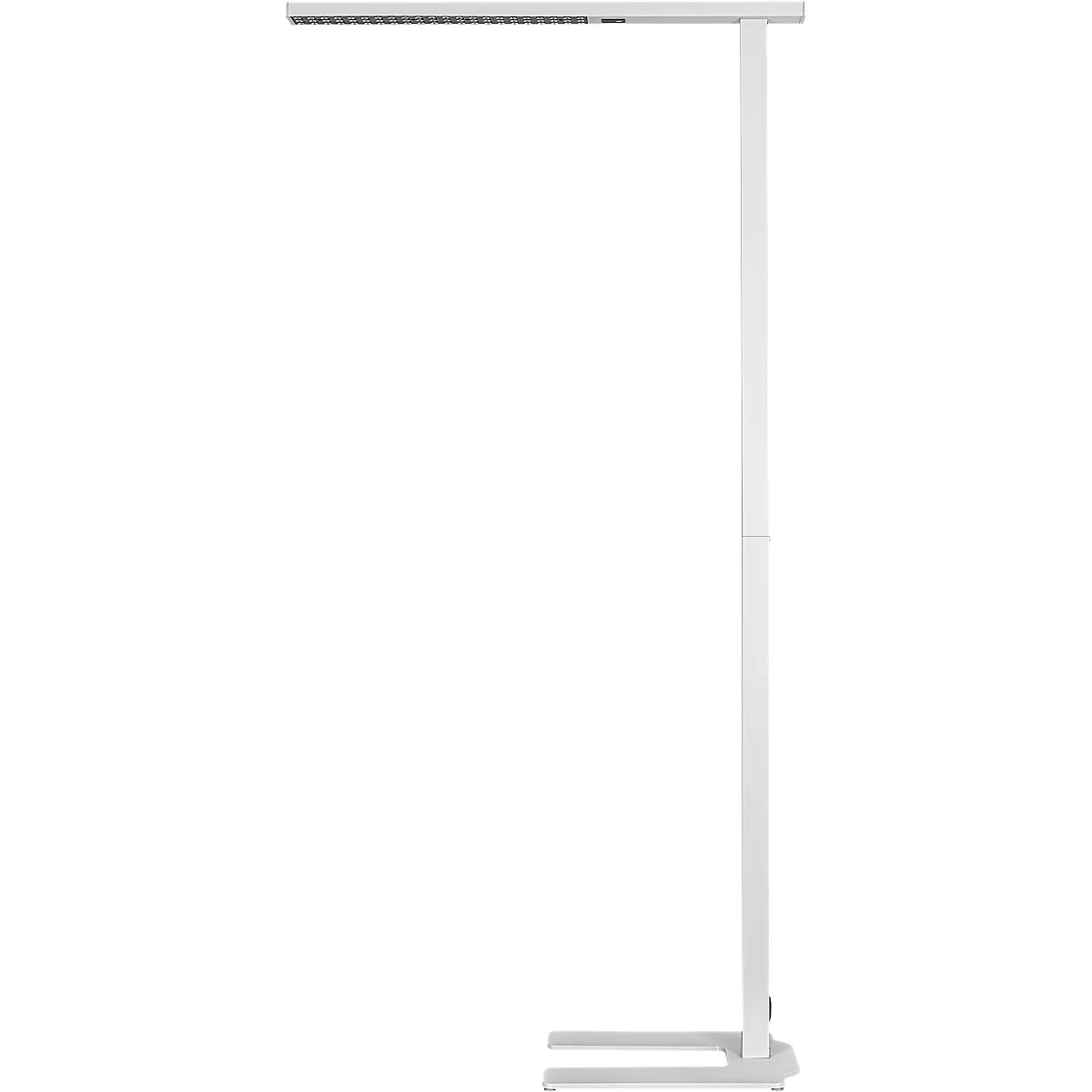 LED-Stehleuchte MGL LICHT OSL6000, 60W, 6520 lm, 4000K, dimmbar, Multifunktionstouchpanel, Bewegungs- & Tageslichtsensor, Direkt-/Indirektlicht, höhenverstellbare Drehfüße, weiß
