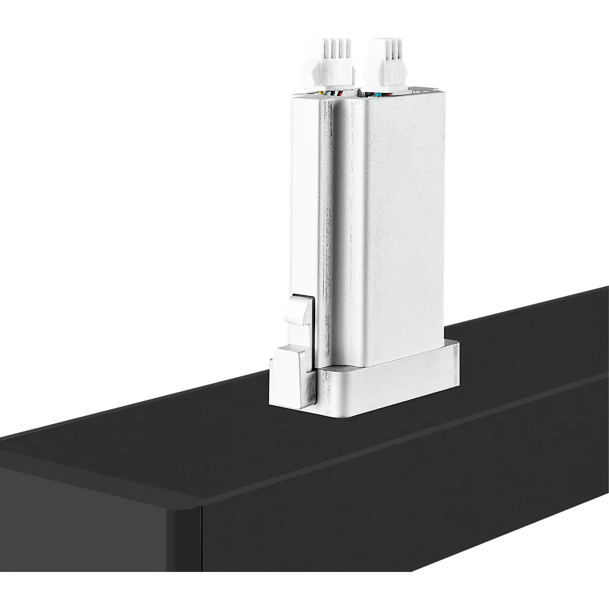 LED-Stehleuchte MGL OSL6000, 60 W, 6520 lm, 4000 K, direktes/indirektes Licht, dimmbar, Bewegungs- und Tageslichtsensor, höhenverstellbare Drehfüße, schwarz