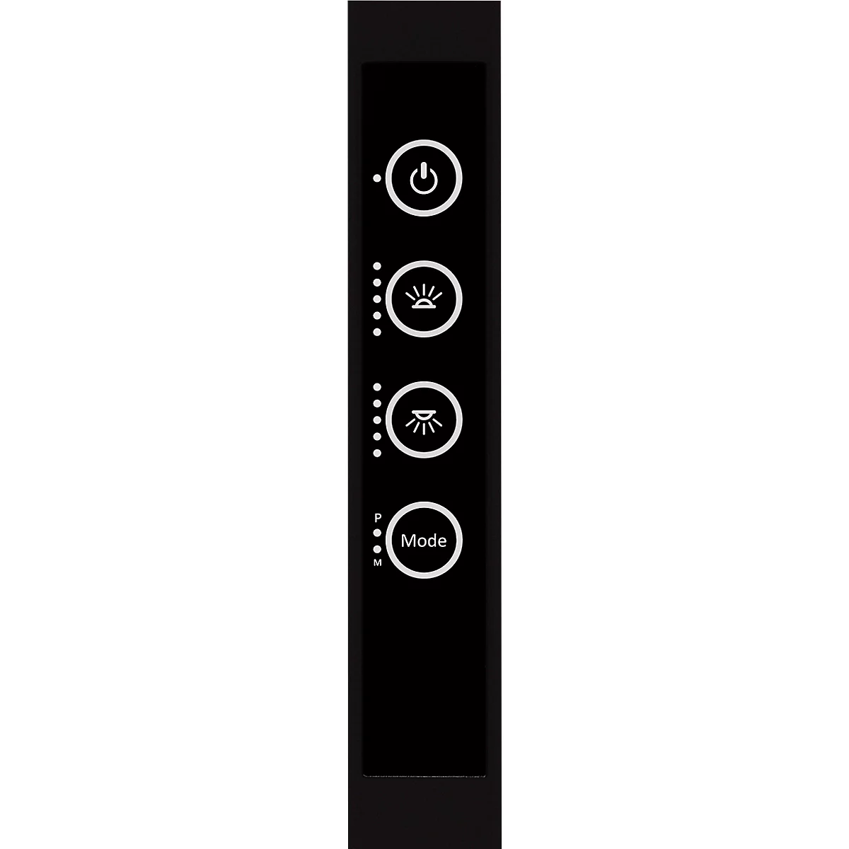 LED-Stehleuchte MGL OSL6000, 60 W, 6520 lm, 4000 K, direktes/indirektes Licht, dimmbar, Bewegungs- und Tageslichtsensor, höhenverstellbare Drehfüße, schwarz