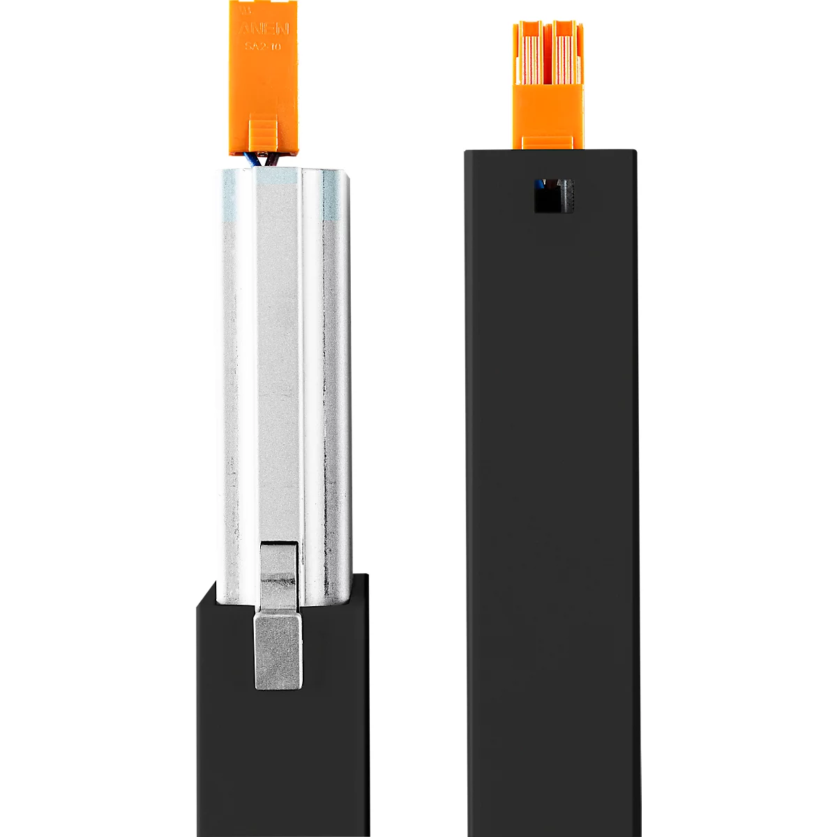 LED-Stehleuchte MGL OSL6000, 60 W, 6520 lm, 4000 K, direktes/indirektes Licht, dimmbar, Bewegungs- und Tageslichtsensor, höhenverstellbare Drehfüße, schwarz