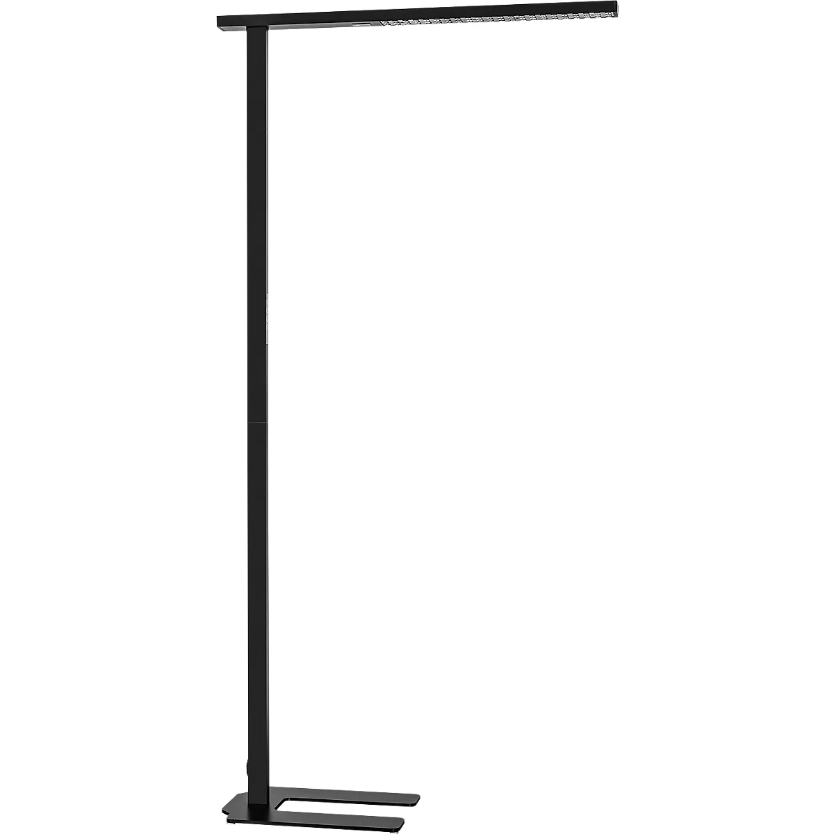 LED-Stehleuchte MGL OSL6000, 60 W, 6520 lm, 4000 K, direktes/indirektes Licht, dimmbar, Bewegungs- und Tageslichtsensor, höhenverstellbare Drehfüße, schwarz