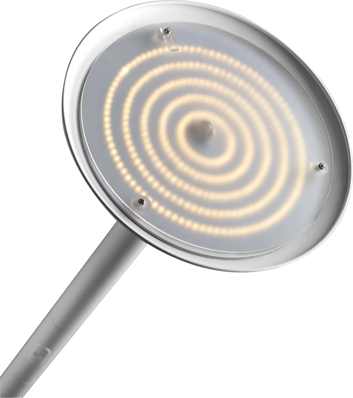 LED Stehleuchte UNILUX PRYSKA, Leistung 40 W, 4000 lm, 3000 K, 3 Leuchtstärken, dimmbar, Ø 340 x H 1800 mm, Stahl & FSC®-zertifiziertes Holz, weiß-buche