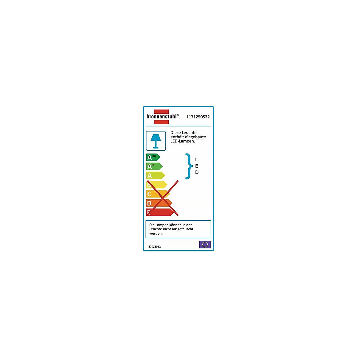 LED-Strahler JARO 50 W 4770 lm IP44 BRENNENSTUHL