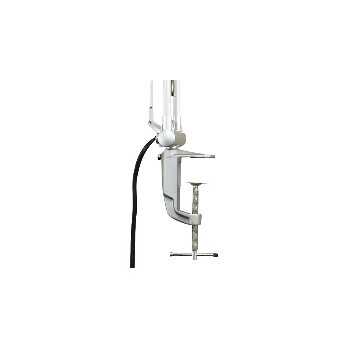 LED-tafellamp MAULoffice, draai- &amp; kantelbare kop/arm, 950 lumen, voetkeuze, hoogte 540 mm, aluminium &amp; metaal, zilver-antraciet
