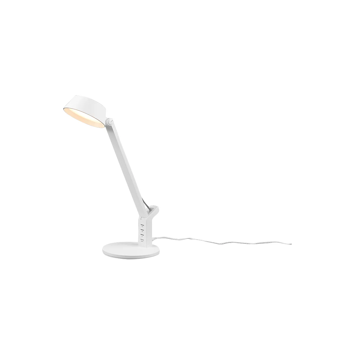 LED tafellamp Trio Ava, sensordimmer, 600 lumen, 3000/4000/6300 Kelvin, tot 20.000 h, B 170 x D 300 x H 400 mm, kunststof, wit