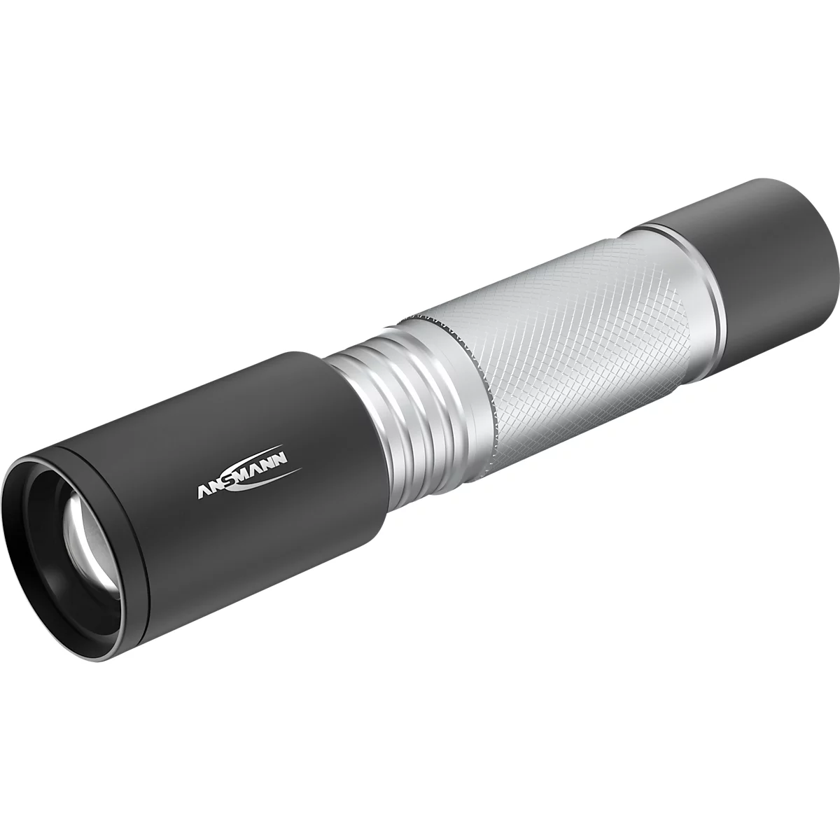 LED-Taschenlampe Ansmann Daily Use 270B, 275 lm, 96 Meter Reichweite, stufenlose Fokussierung, Handschlaufe, inkl. Batterien, ⌀ 31 × H 131,5 mm