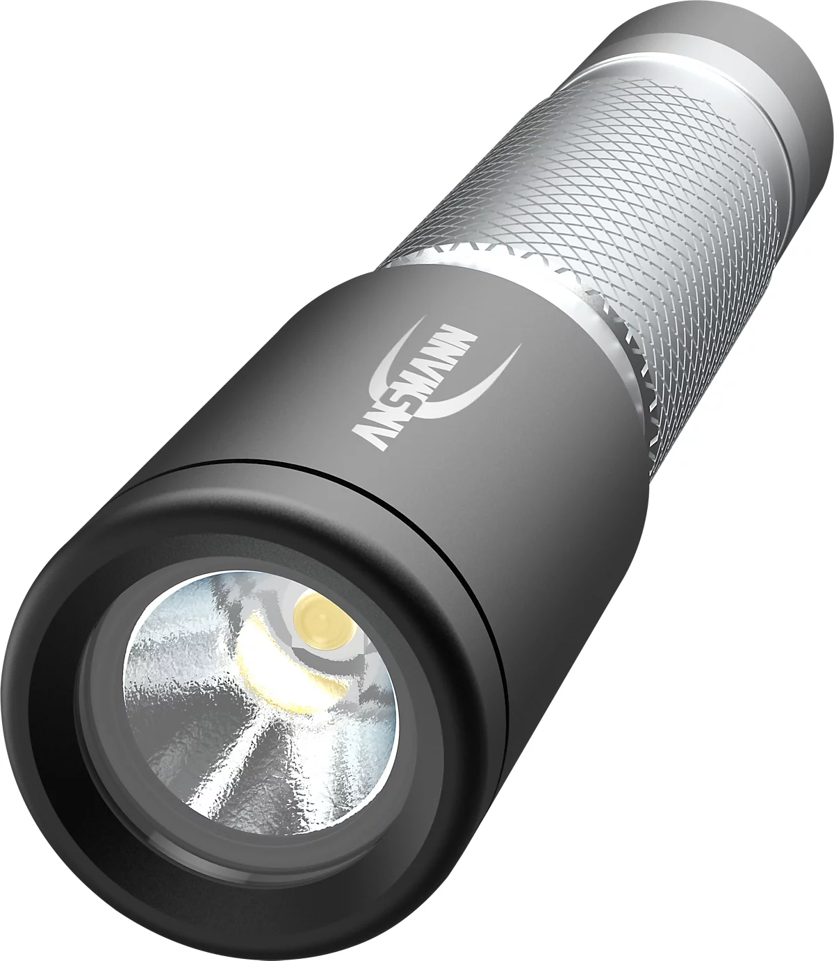 LED Taschenlampe Ansmann Daily Use 50B, inkl. 1× Micro AAA, 55 lm, 16,5 h, bis zu 36 m, L 85 x Ø 18 mm, Aluminiumgehäuse, schwarz-grau