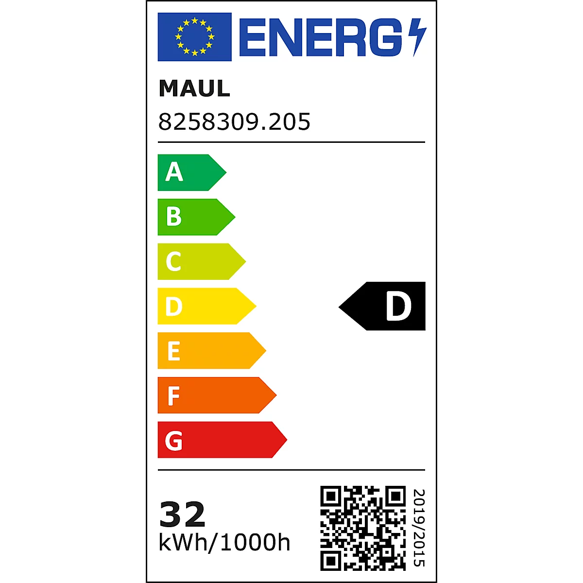 LED-Tischklemmleuchte MAULjuvis, dimmbar, Bewegungs- und Tageslichtsensor, schwarz