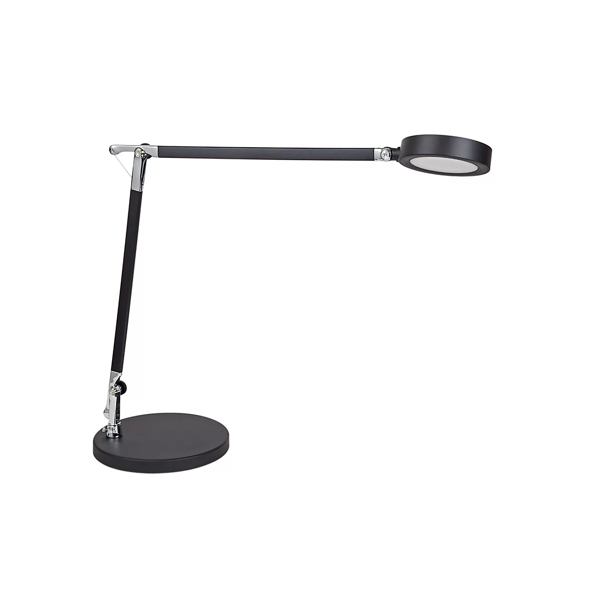 LED-Tischleuchte Maul MAULgrace, 4-Wege-Touch-Dimmer, mit Aluminium-Doppelarm, 300 lm, schwarz