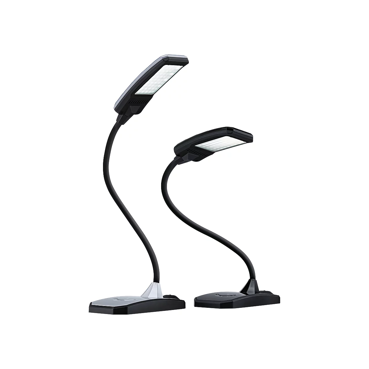 LED-Tischleuchte Twist, 300 Lumen, Flexarm, Lebensdauer 30.000 Stunden, silberfarben