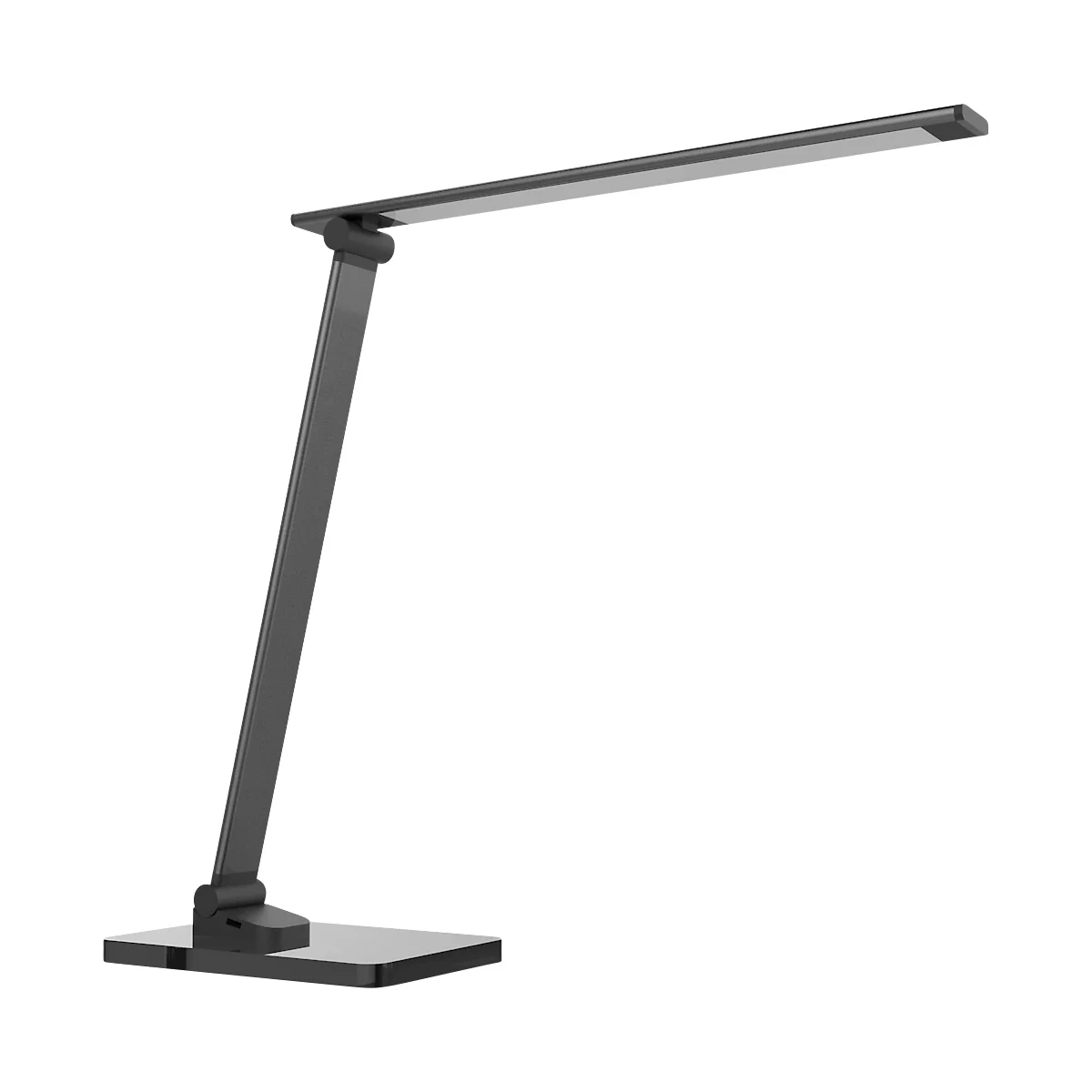 LED-Tischleuchte UNILUX Popy, 5 W, 500 lm, 3000-6000 K, 3 Leuchtstärken, dimmbar, faltbar, schwarz