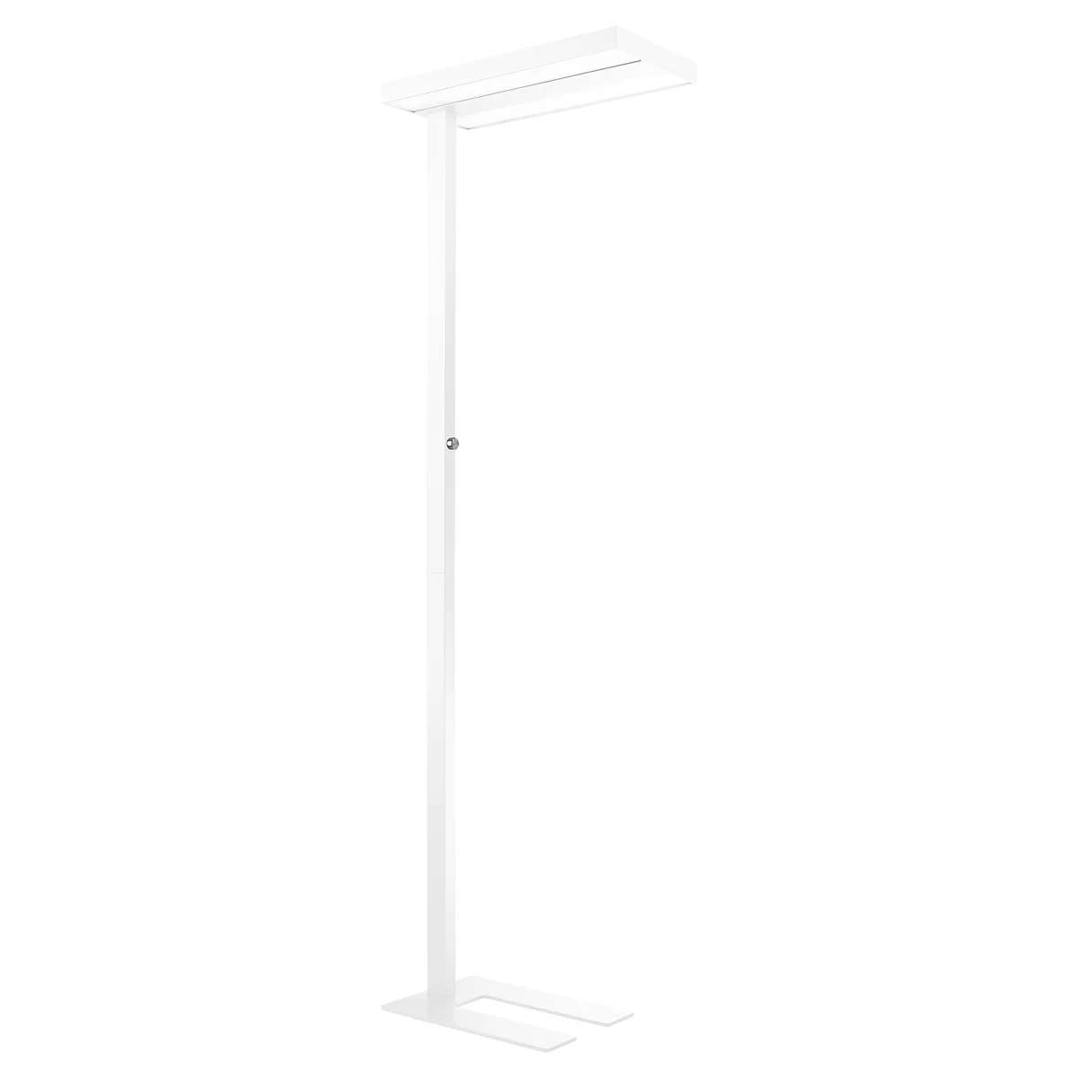 LED-vloerlamp, traploos dimbaar, direct &amp; indirect licht, H 1950 mm, 2 x 40 B, wit