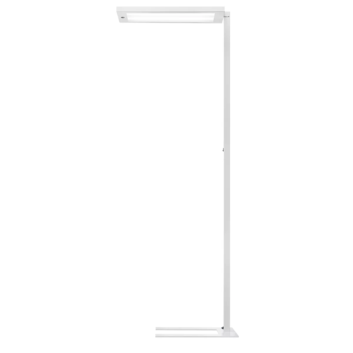LED-vloerlamp Waldmann LAVIGO.core, 85 W, 12500 lm, 4000 K, dimbaar, daglicht-/bewegingssensor, wit