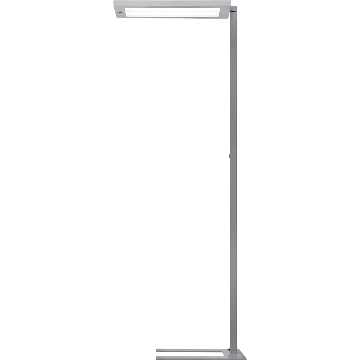 LED-vloerlamp Waldmann LAVIGO.core, 85 W, 12500 lm, 4000 K, dimbaar, daglicht-/bewegingssensor, zilver