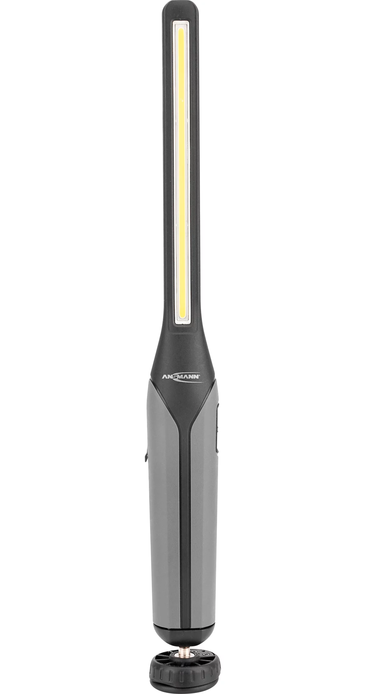 LED werkplaatslamp Ansmann IL700R, 700 lumen (hoofdlicht), 120 lumen (knoplicht), tot 15 uur, draaibaar, B 40 × D 44,5 × H 384 mm, kunststof