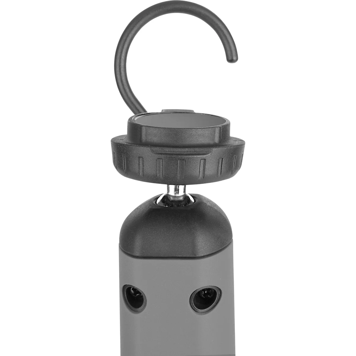 LED werkplaatslamp Ansmann IL700R, 700 lumen (hoofdlicht), 120 lumen (knoplicht), tot 15 uur, draaibaar, B 40 × D 44,5 × H 384 mm, kunststof