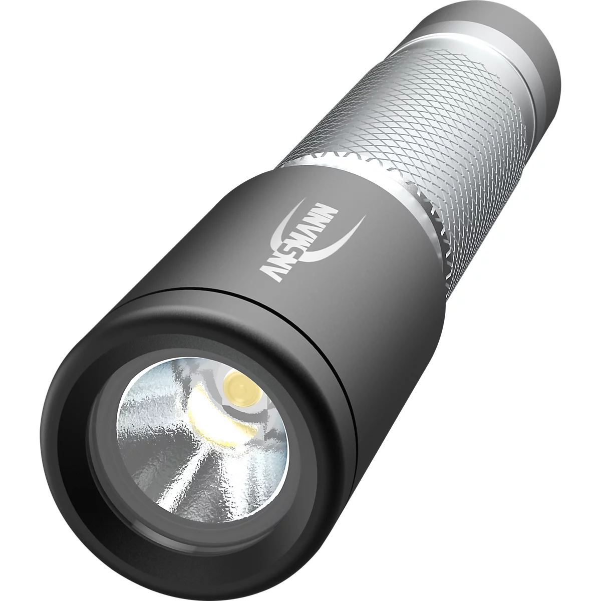 LED-zaklamp Ansmann Daily Use 50B, incl. 1× Micro AAA, 55 lm, 16,5 h, tot 36 m, L 85 x Ø 18 mm, aluminium behuizing, zwartgrijs