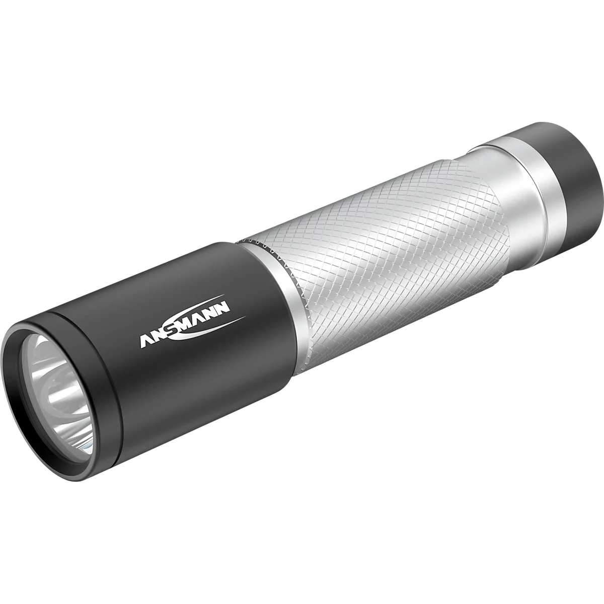 LED-zaklamp Ansmann Daily Use 70B, incl. 1× Mignon AA, 70 lm, 30 h, tot 67 m, L 92 x Ø 22 mm, aluminium behuizing, zwart-grijs