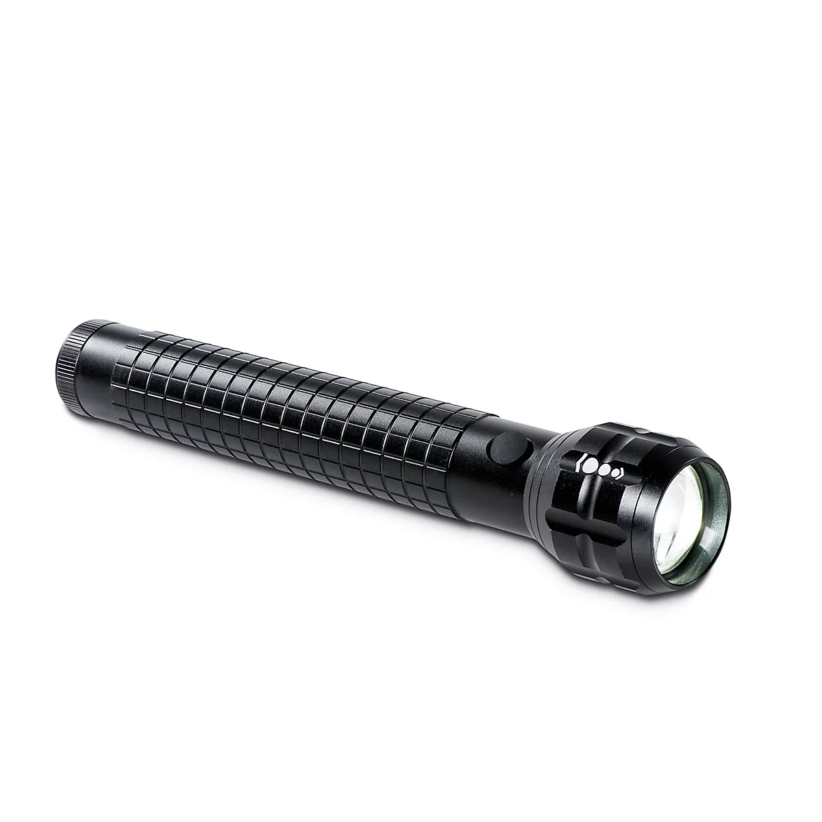 LED-zaklamp Maul MAULkronos XL, vermogen 10 W, 419 lm, tot 295 m, 33 tot 100 h, 3 lichtniveaus, IPX4, incl. batterijen, aluminium, zwart