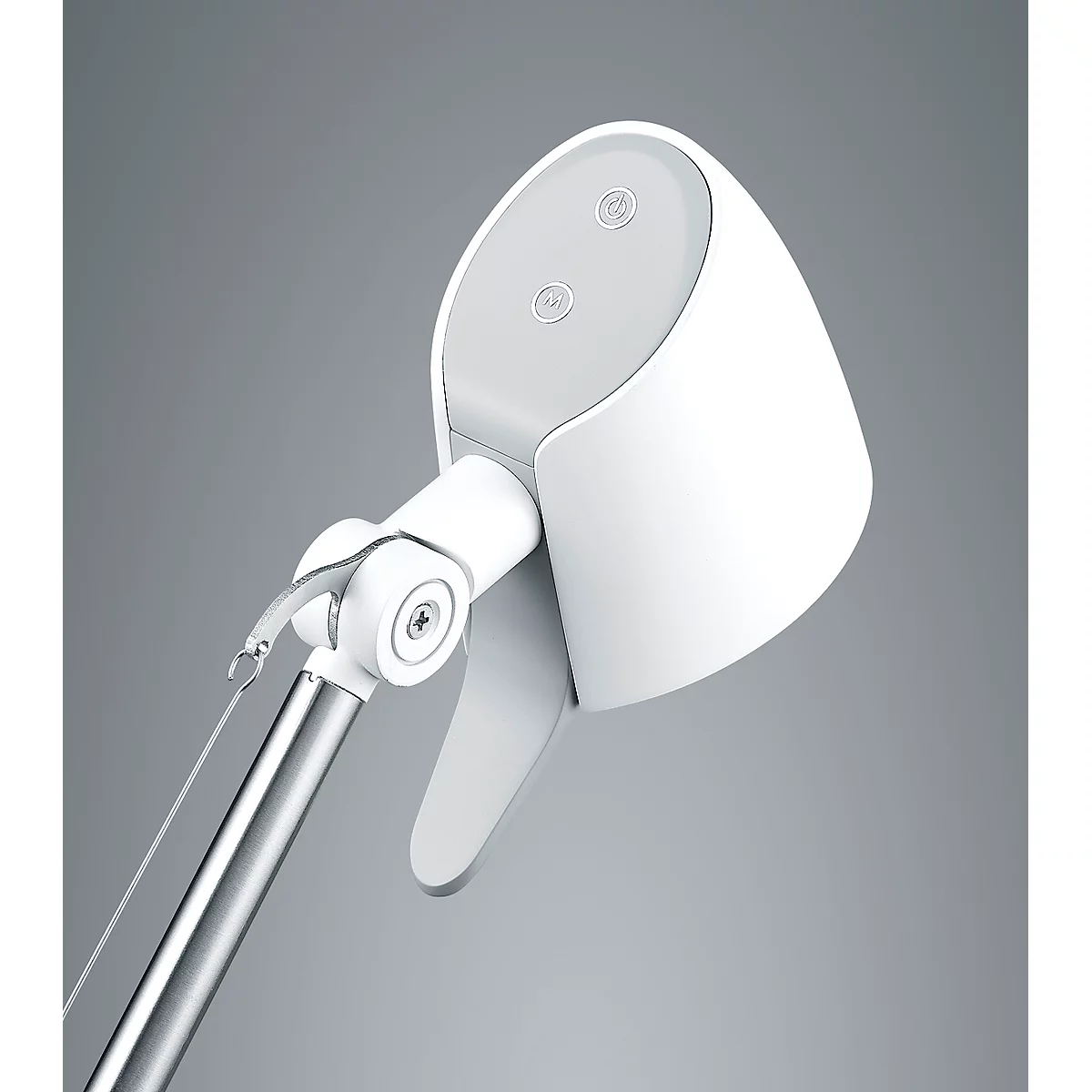 Ledbureaulamp Rado, touchdimmer 4-voudig, in hoogte verstelbaar, wit