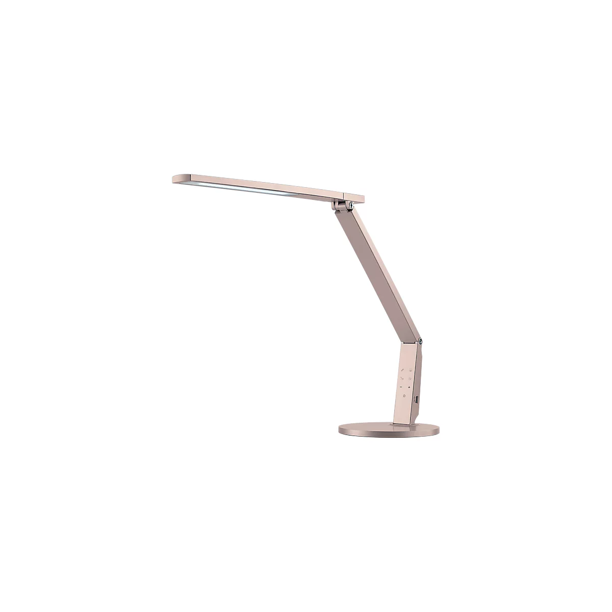 Ledbureaulamp Vario, 741 lumen, dimbaar, levensduur 40.000 uur, champagne
