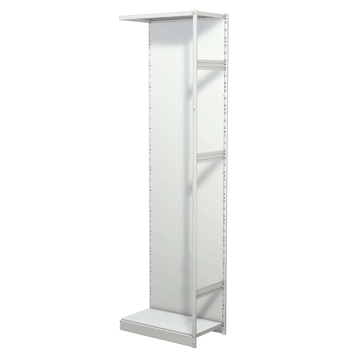 Leeg archiefrek PROGRESS 500 T, aanbouwsectie, met achterwand, H 2600 x B 750 x D 440 mm